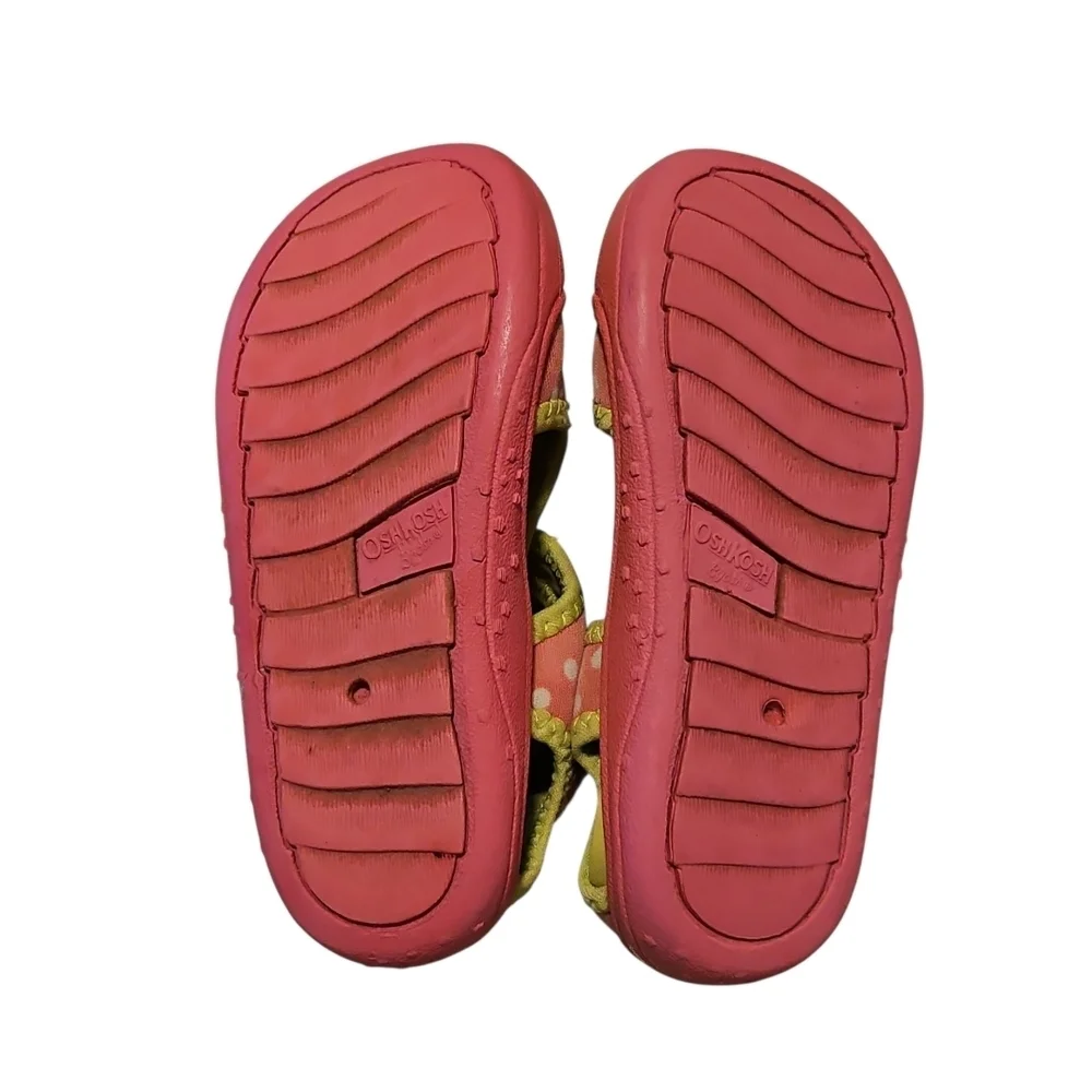 OshKosh B'gosh Pink/Neon Yellow Sandals